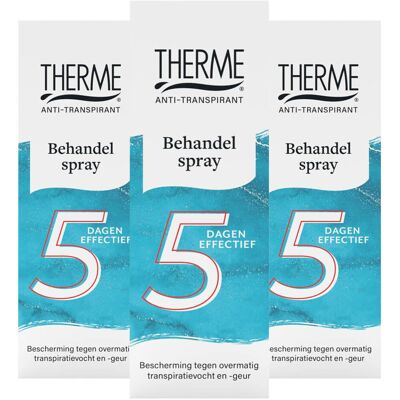3x Therme Anti-Transpirant Behandelspray 25 ml 3x Therme Anti-Transpirant Behandelspray 25 ml