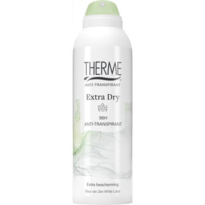 1+1 gratis: Therme Anti-Transpirant Extra Dry 96H Spray 125 ml 1+1 gratis: Therme Anti-Transpirant Extra Dry 96H Spray 125 ml