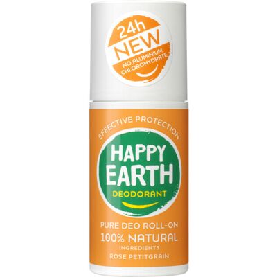 Happy Earth - Rose Petitgrain - 75 ml - Roll-On Déodorant Happy Earth - Rose Petitgrain - 75 ml - Roll-On Déodorant