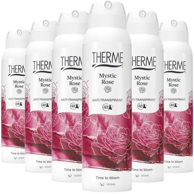 6x Therme Mystic Rose Anti-Transpirant 150 ml 6x Therme Mystic Rose Anti-Transpirant 150 ml