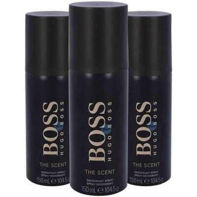 3x Hugo Boss Deodorant Spray The Scent 150 ml 3x Hugo Boss Deodorant Spray The Scent 150 ml