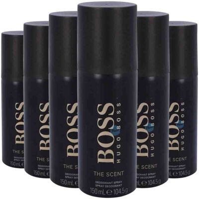 6x Hugo Boss Deodorant Spray The Scent 150 ml 6x Hugo Boss Deodorant Spray The Scent 150 ml