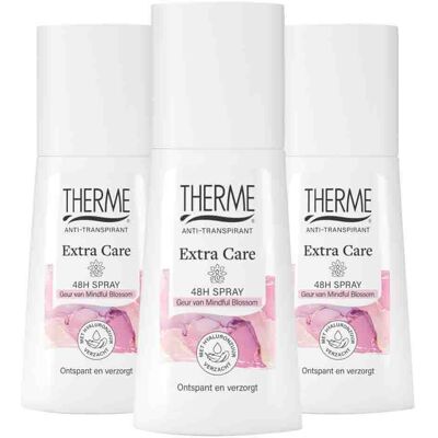 3x Therme Anti-Transpirant Extra Care 48H Spray 75 ml 3x Therme Anti-Transpirant Extra Care 48H Spray 75 ml