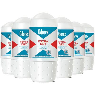 6x Odorex Deodorant roller Extra Dry 50 ml 6x Odorex Deodorant roller Extra Dry 50 ml