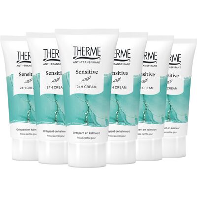 6x Therme Anti-Transpirant Sensitive 24H Cream 60 ml 6x Therme Anti-Transpirant Sensitive 24H Cream 60 ml