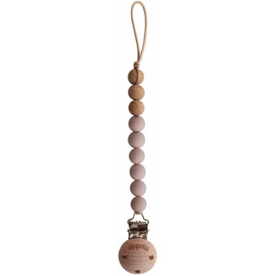 Mushie Eva Blush Clip pour sucette - Clip pour sucette Mushie Eva Blush Clip pour sucette - Clip pour sucette