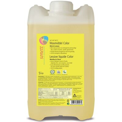 Sonett Wasmiddel Vloeibaar Color 67 Wasbeurten 5 liter Sonett Wasmiddel Vloeibaar Color 67 Wasbeurten 5 liter
