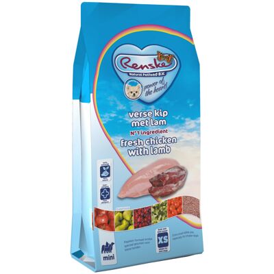 Renske Super Premium Adult Mini Hondenvoer Kip & Lam 6,5 kg Renske Super Premium Adult Mini Hondenvoer Kip & Lam 6,5 kg