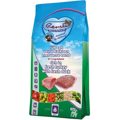Nourriture pour chien Renske sans céréales pour adultes Dinde & Canard - Nourriture pour chiens Nourriture pour chien Renske sans céréales pour adultes Dinde & Canard - Nourriture pour chiens