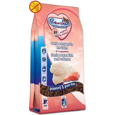 Renske Chat Adulte Maxi Poisson Frais & Saumon Sans Céréales 1,5kg Renske Chat Adulte Maxi Poisson Frais & Saumon Sans Céréales 1,5kg