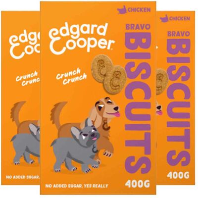 3x Edgard & Cooper Adult Biscuit Kip 400 gr 3x Edgard & Cooper Adult Biscuit Kip 400 gr