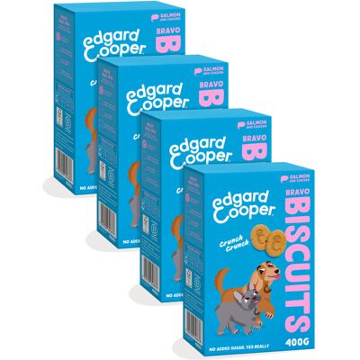 4x Edgard & Cooper Adult Biscuit Zalm & Kip 400 gr 4x Edgard & Cooper Adult Biscuit Zalm & Kip 400 gr