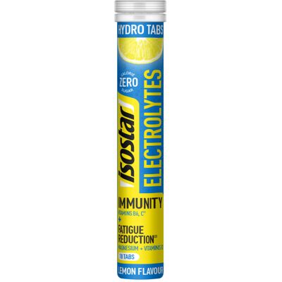 4x Isostar Electrolytes Hydro Tabs Lemon 18 tabletten 4x Isostar Electrolytes Hydro Tabs Lemon 18 tabletten