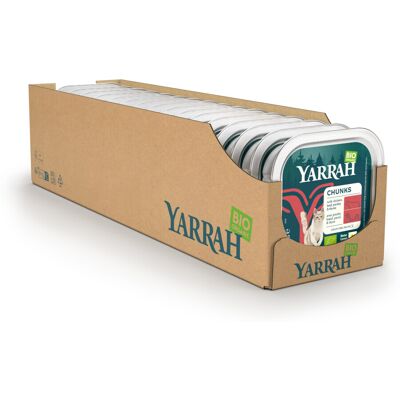 16x Yarrah Bio Kattenvoer Chunks Kip & Rund 100 gr 16x Yarrah Bio Kattenvoer Chunks Kip & Rund 100 gr