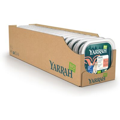 16x Yarrah Bio Kattenvoer Paté Zalm 100 gr 16x Yarrah Bio Kattenvoer Paté Zalm 100 gr