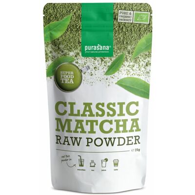 3x Purasana Matcha Classic Raw Powder 75 gr 3x Purasana Matcha Classic Raw Powder 75 gr