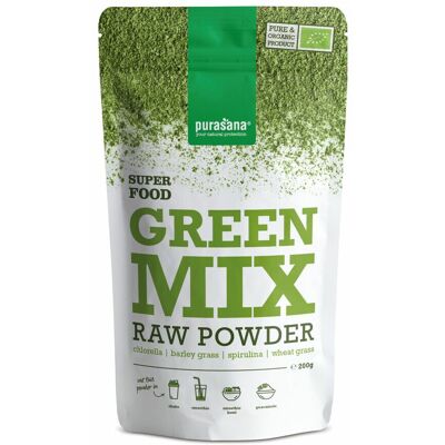 3x Purasana Green Mix Poeder Bio 200 gr 3x Purasana Green Mix Poeder Bio 200 gr