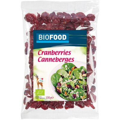 3x Damhert Biofood Cranberries BIO 100 gr 3x Damhert Biofood Cranberries BIO 100 gr