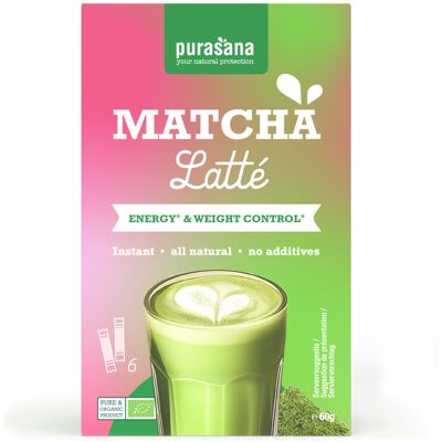 3x Purasana Latté Matcha BIO 6 x 10 gr 3x Purasana Latté Matcha BIO 6 x 10 gr