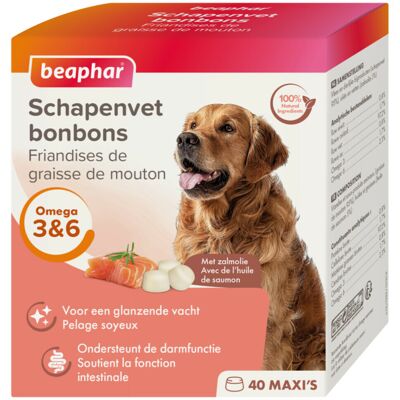 6x Beaphar Schapenvet Bonbons Zalm 245 gr 6x Beaphar Schapenvet Bonbons Zalm 245 gr