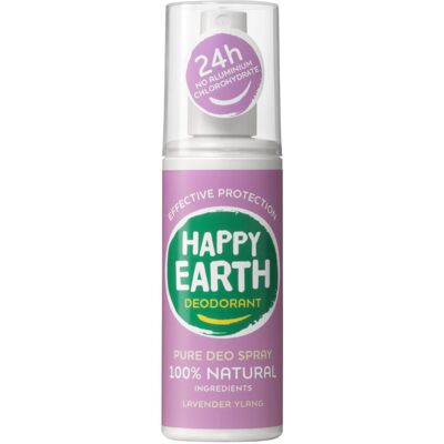 1+1 gratis: Happy Earth 100% Natuurlijke Deodorant Spray Lavender Ylang 100 ml 1+1 gratis: Happy Earth 100% Natuurlijke Deodorant Spray Lavender Ylang 100 ml