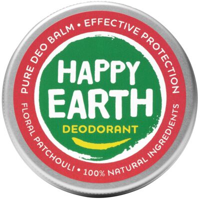 1+1 gratis: Happy Earth 100% Natuurlijke Deodorant Balm Floral Patchouli 45 gr 1+1 gratis: Happy Earth 100% Natuurlijke Deodorant Balm Floral Patchouli 45 gr