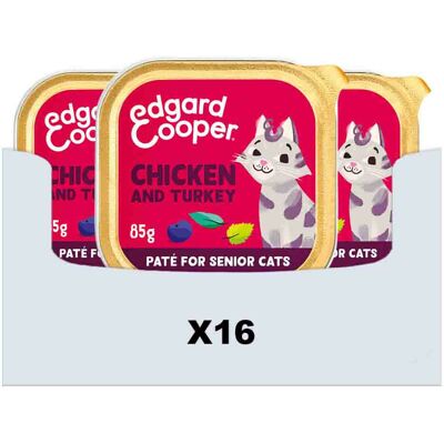 Edgard and Cooper - Cat paté pack16 - Grain-free - Senior - pâté pour chat Edgard and Cooper - Cat paté pack16 - Grain-free - Senior - pâté pour chat