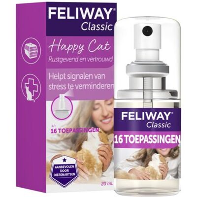 Feliway Classic Spray - Chat - 20 ml - Soulagement du Stress Feliway Classic Spray - Chat - 20 ml - Soulagement du Stress
