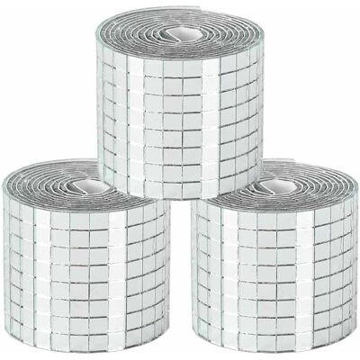 vidaXL Carreau de miroir mosaïque 3 pc Argenté 100 x 4 cm Verre vidaXL Carreau de miroir mosaïque 3 pc Argenté 100 x 4 cm Verre