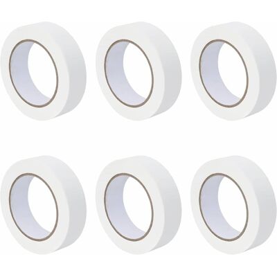 vidaXL Rubans de masquage pour peintre 6 pc Blanc 30mm x 50m Papier vidaXL Rubans de masquage pour peintre 6 pc Blanc 30mm x 50m Papier
