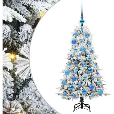 vidaXL Sapin de Noël Artificiel à Branches Articulées Blanc 120 cm vidaXL Sapin de Noël Artificiel à Branches Articulées Blanc 120 cm