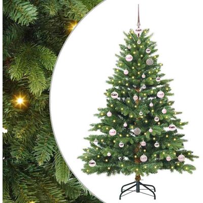 vidaXL Sapin de Noël artificiel avec 150 LED Vert 150 cm PE et PVC vidaXL Sapin de Noël artificiel avec 150 LED Vert 150 cm PE et PVC
