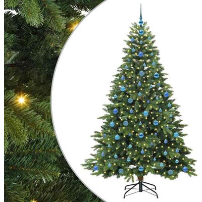 vidaXL Sapin de Noël artificiel avec 300 LED Vert 210 cm PE et PVC vidaXL Sapin de Noël artificiel avec 300 LED Vert 210 cm PE et PVC