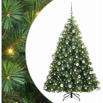 vidaXL Sapin de Noël artificiel avec 300 LED Vert 180 cm PE et PVC vidaXL Sapin de Noël artificiel avec 300 LED Vert 180 cm PE et PVC