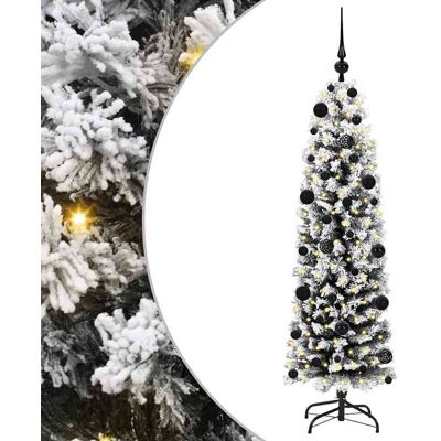 vidaXL Sapin de Noël artificiel Vert 150 cm PVC et acier et plastique vidaXL Sapin de Noël artificiel Vert 150 cm PVC et acier et plastique