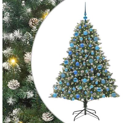 vidaXL Sapin de Noël artificiel Vert 180 cm PVC, plastique et acier vidaXL Sapin de Noël artificiel Vert 180 cm PVC, plastique et acier