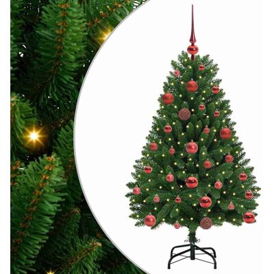 vidaXL Sapin de Noël Artificiel à Branches Articulées 120 cm 150 LED vidaXL Sapin de Noël Artificiel à Branches Articulées 120 cm 150 LED