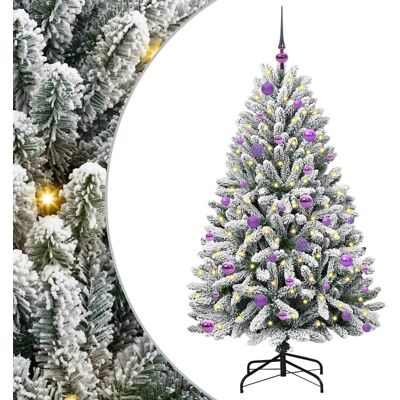 vidaXL Sapin de Noël Artificiel à Branches Articulées 150 cm 150 LED vidaXL Sapin de Noël Artificiel à Branches Articulées 150 cm 150 LED