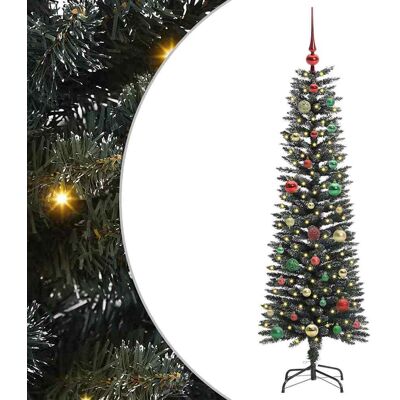 vidaXL Sapin de Noël artificiel Vert 150 cm PVC, plastique et acier vidaXL Sapin de Noël artificiel Vert 150 cm PVC, plastique et acier