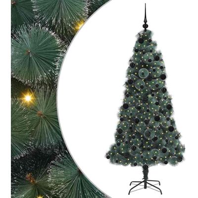 vidaXL Arbre de Noël artificiel pré-éclairé avec ensemble de boules vidaXL Arbre de Noël artificiel pré-éclairé avec ensemble de boules