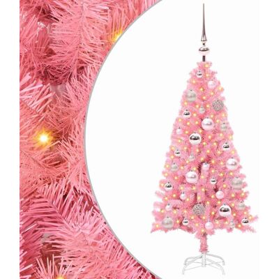 vidaXL Sapin de Noël Rose 120 cm PVC vidaXL Sapin de Noël Rose 120 cm PVC