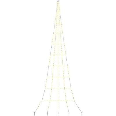 vidaXL Arbre de Noël LED EKENAS 511 cm 276 LED Blanc chaud Acier vidaXL Arbre de Noël LED EKENAS 511 cm 276 LED Blanc chaud Acier