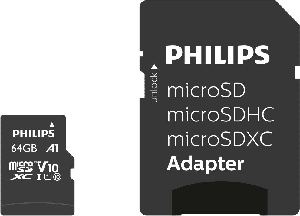 Philips Carte mémoire Micro SDXC 64 Go UHS-I U1 V10