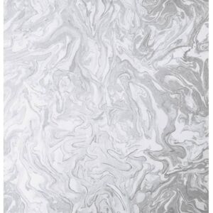 DUTCH WALLCOVERINGS Papier peint Liquid Marble Gris