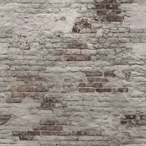 DUTCH WALLCOVERINGS Papier peint Old Brick Wall Gris