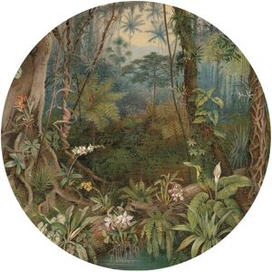 WallArt Papier peint cercle In the Jungle 142,5 cm