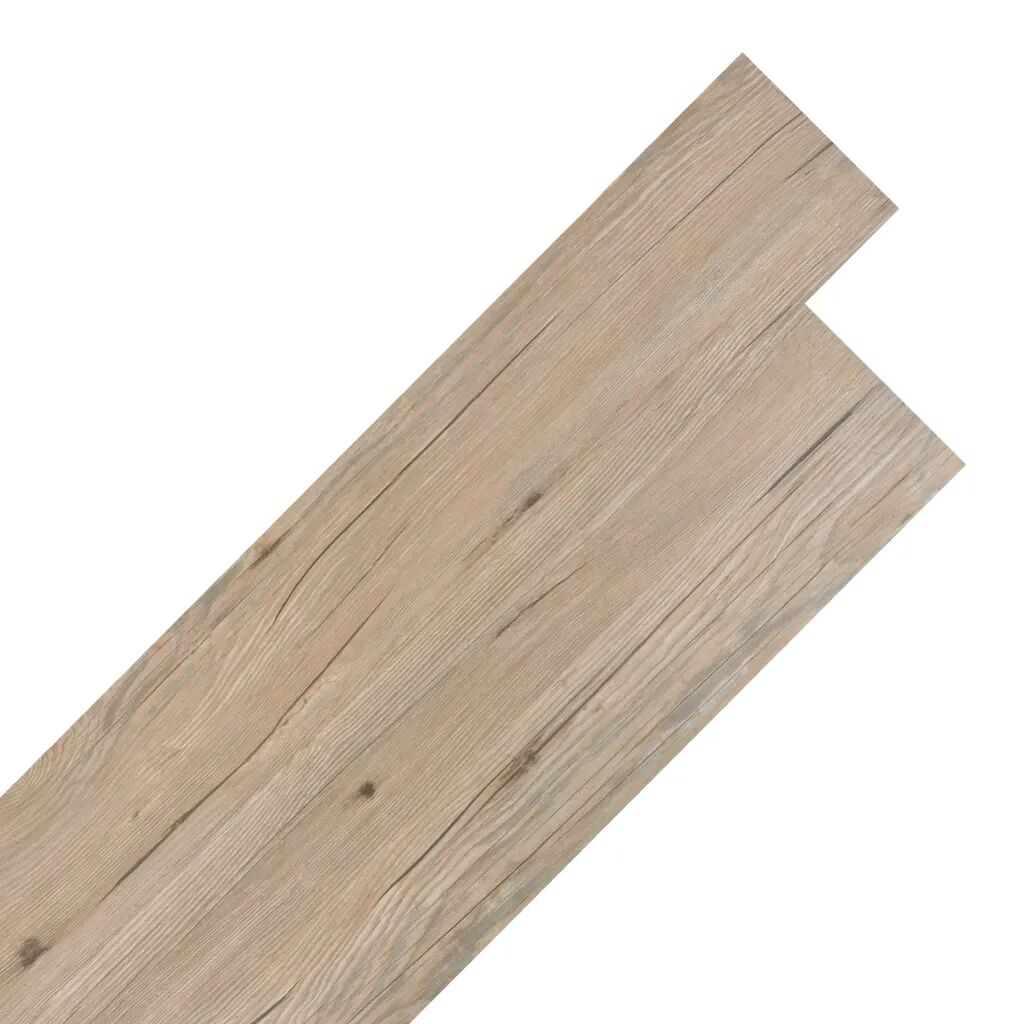 vidaXL Planche de plancher PVC autoadhésif 5,21 m² 2 mm Marron chêne