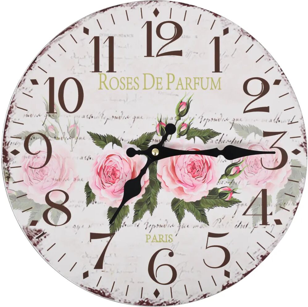 vidaXL Horloge murale vintage Fleur 30 cm