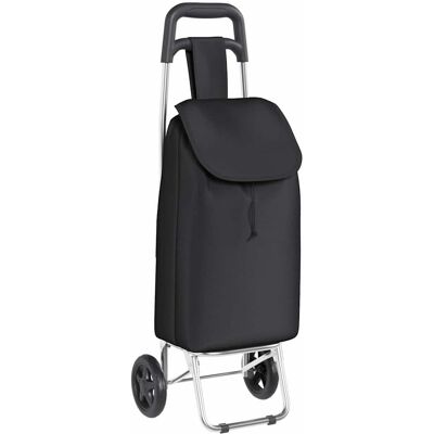vidaXL Trolley de shopping Noir 35 x 28 x 92 cm Tissu Oxford vidaXL Trolley de shopping Noir 35 x 28 x 92 cm Tissu Oxford
