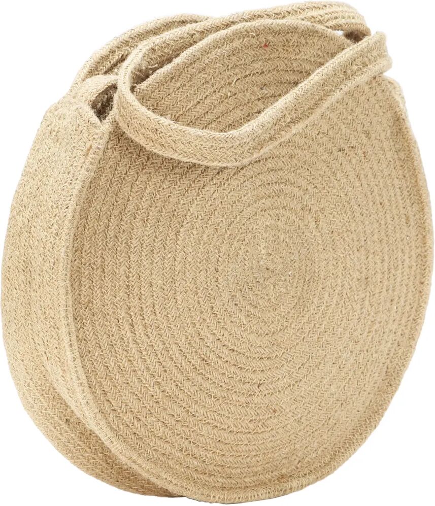 vidaXL Sac à bandoulière rond Naturel Jute fait à la main